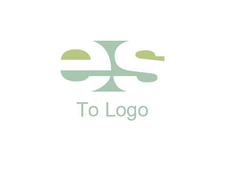 Letters ES are in rectangle shape logo