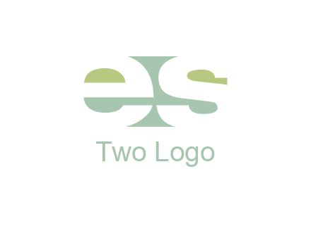 Letters ES are in rectangle shape logo