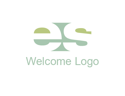 Letters ES are in rectangle shape logo