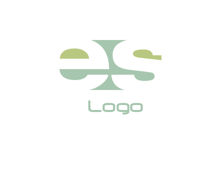 Letters ES are in rectangle shape logo