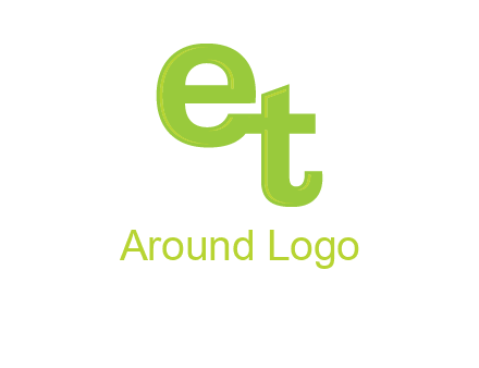 letter E and letter T joined together