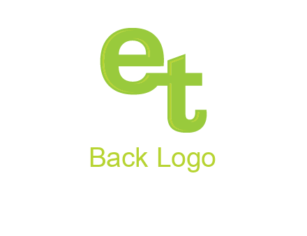 letter E and letter T joined together