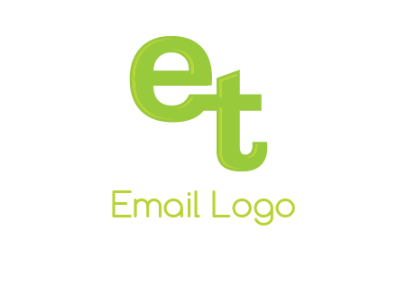letter E and letter T joined together