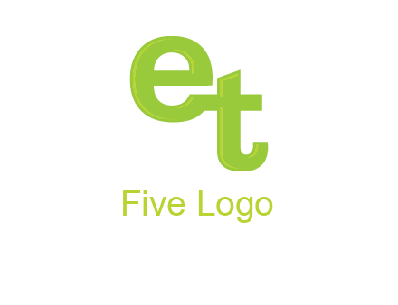 letter E and letter T joined together