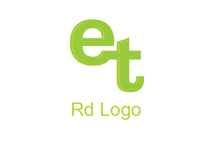 letter E and letter T joined together