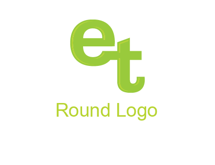 letter E and letter T joined together