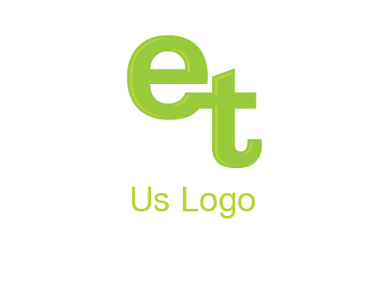 letter E and letter T joined together