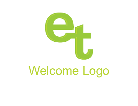 letter E and letter T joined together