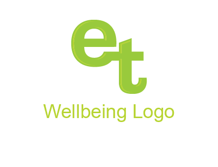 letter E and letter T joined together
