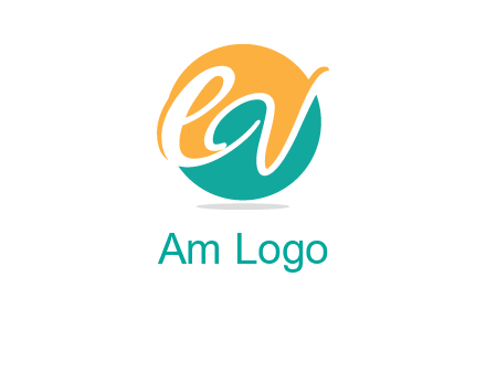 Letters EQ are in circle logo