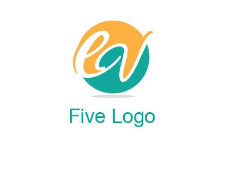 Letters EQ are in circle logo