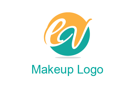 Letters EQ are in circle logo