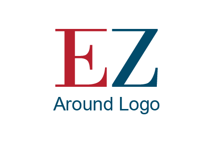 letter EZ joining together