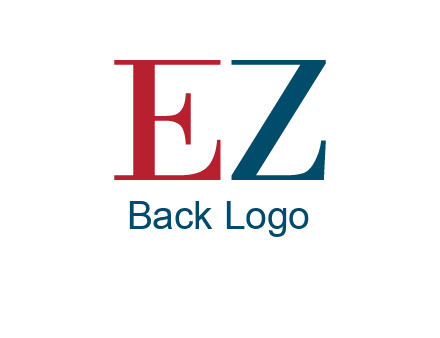 letter EZ joining together