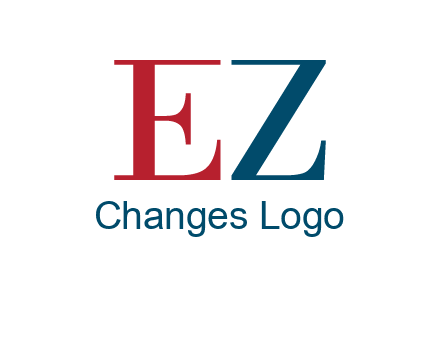letter EZ joining together