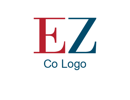 letter EZ joining together
