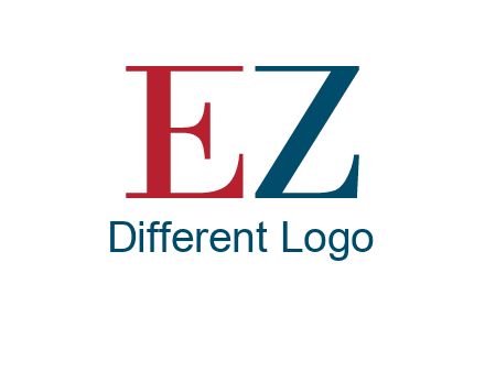 letter EZ joining together