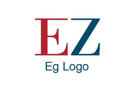 letter EZ joining together