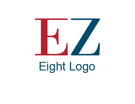 letter EZ joining together