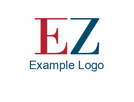 letter EZ joining together