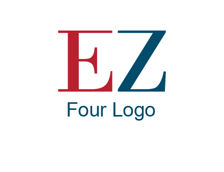 letter EZ joining together