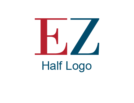 letter EZ joining together