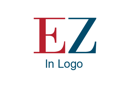 letter EZ joining together