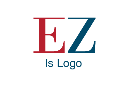 letter EZ joining together