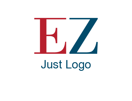 letter EZ joining together