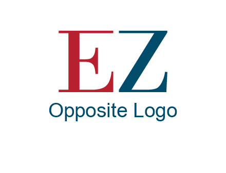 letter EZ joining together