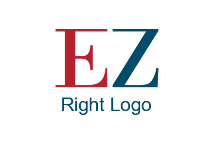 letter EZ joining together