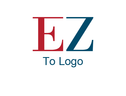 letter EZ joining together