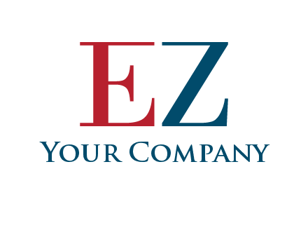 letter EZ joining together