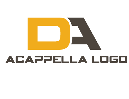 letter D overlapping letter A