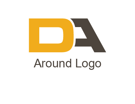letter D overlapping letter A