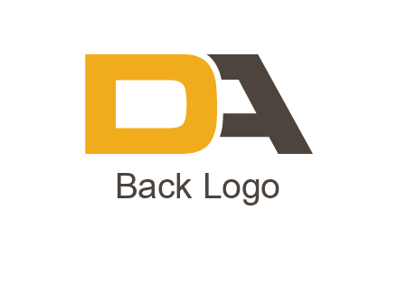 letter D overlapping letter A