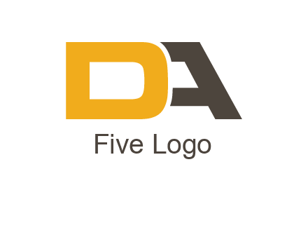 letter D overlapping letter A