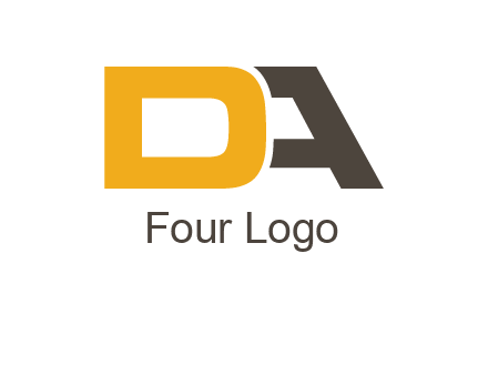 letter D overlapping letter A