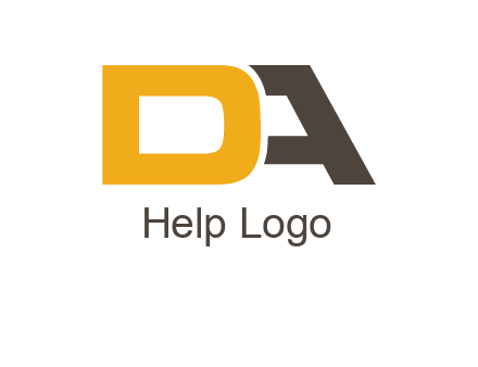 letter D overlapping letter A