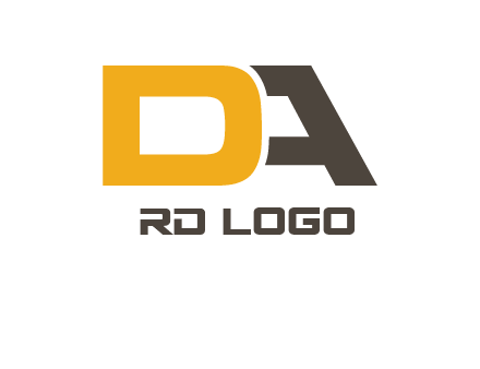 letter D overlapping letter A