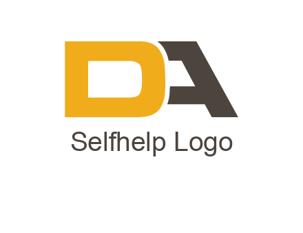 letter D overlapping letter A