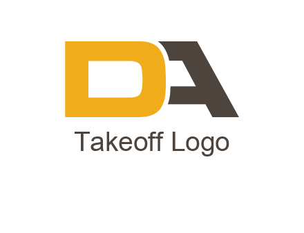 letter D overlapping letter A