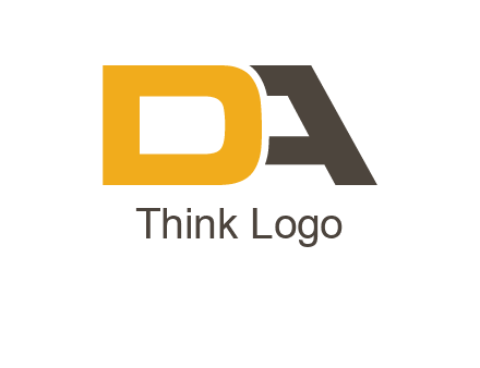 letter D overlapping letter A