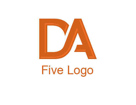 letter DA joined together