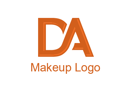 letter DA joined together