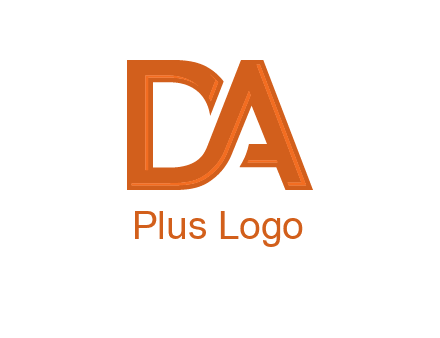 letter DA joined together