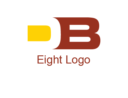 negative spacing letter D with letter B