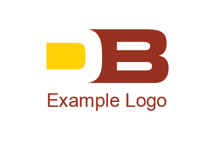 negative spacing letter D with letter B