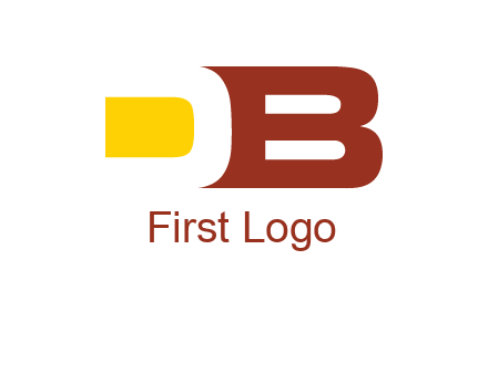 negative spacing letter D with letter B