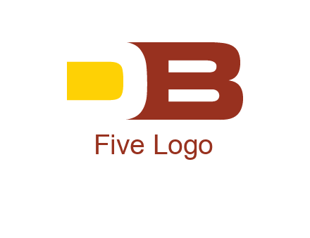 negative spacing letter D with letter B